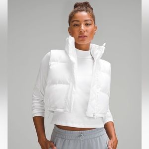 Wunder Puff Super-Cropped Vest White Size 2